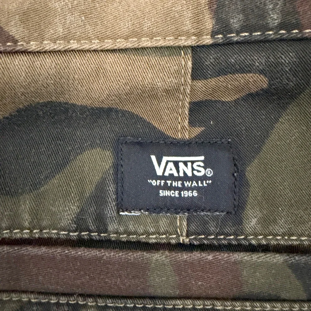 Vans Mens Camo Chino Pants 32 Woodland Camouflage Slim Straight Twill Skater